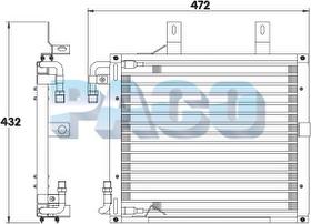 PACO CL3931 - Конденсатор, кондиціонер autozip.com.ua