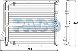 PACO CL3938 - Конденсатор, кондиціонер autozip.com.ua
