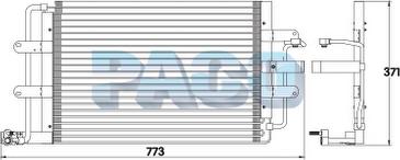 PACO CL3928 - Конденсатор, кондиціонер autozip.com.ua