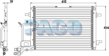 PACO CL3067 - Конденсатор, кондиціонер autozip.com.ua
