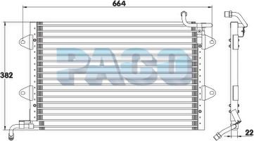 PACO CL3007 - Конденсатор, кондиціонер autozip.com.ua