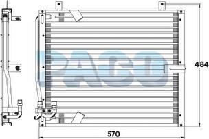 PACO CL3029 - Конденсатор, кондиціонер autozip.com.ua