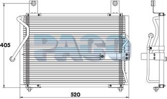 PACO CL3022 - Конденсатор, кондиціонер autozip.com.ua