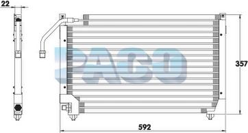 PACO CL3076 - Конденсатор, кондиціонер autozip.com.ua