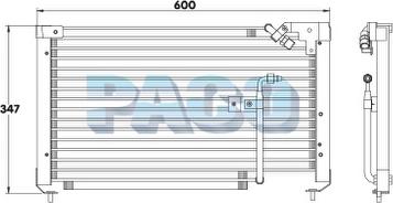 PACO CL3191 - Конденсатор, кондиціонер autozip.com.ua
