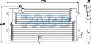 PACO CL3152 - Конденсатор, кондиціонер autozip.com.ua