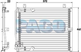 PACO CL3128 - Конденсатор, кондиціонер autozip.com.ua