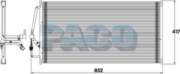 PACO CL3175 - Конденсатор, кондиціонер autozip.com.ua