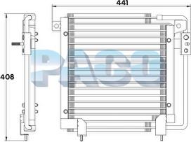 PACO CL3865 - Конденсатор, кондиціонер autozip.com.ua