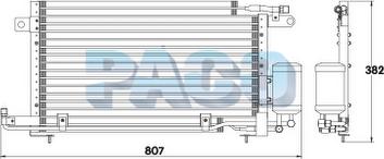 PACO CL3809/RD - Конденсатор, кондиціонер autozip.com.ua