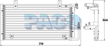 PACO CL3819 - Конденсатор, кондиціонер autozip.com.ua
