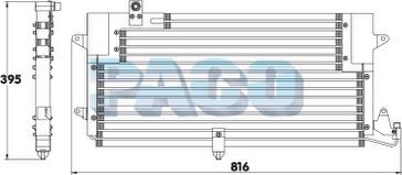 PACO CL3813 - Конденсатор, кондиціонер autozip.com.ua