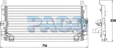 PACO CL3836 - Конденсатор, кондиціонер autozip.com.ua