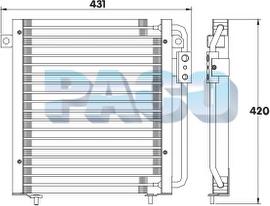 PACO CL3833 - Конденсатор, кондиціонер autozip.com.ua