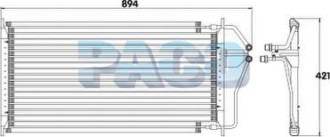 PACO CL3832 - Конденсатор, кондиціонер autozip.com.ua