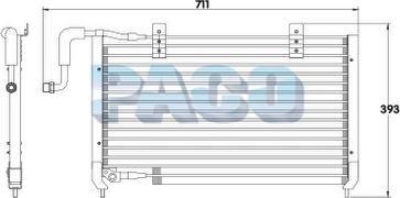 PACO CL3829 - Конденсатор, кондиціонер autozip.com.ua