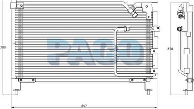 PACO CL3878 - Конденсатор, кондиціонер autozip.com.ua