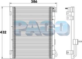 PACO CL3241 - Конденсатор, кондиціонер autozip.com.ua