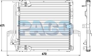 PACO CL3765 - Конденсатор, кондиціонер autozip.com.ua