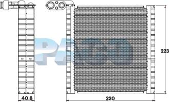 PACO ER3156 - Випарник, кондиціонер autozip.com.ua