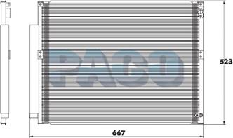 PACO MP5097 - Конденсатор, кондиціонер autozip.com.ua