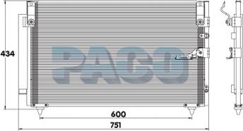 PACO MP5204 - Конденсатор, кондиціонер autozip.com.ua