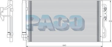 PACO PL5447/RD - Конденсатор, кондиціонер autozip.com.ua