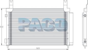 PACO PL5414 - Конденсатор, кондиціонер autozip.com.ua