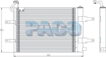 PACO PL5415 - Конденсатор, кондиціонер autozip.com.ua