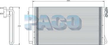 PACO PL5549 - Конденсатор, кондиціонер autozip.com.ua