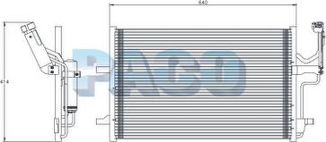 PACO PL5561/RD - Конденсатор, кондиціонер autozip.com.ua