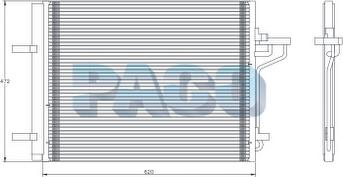 PACO PL5506 - Конденсатор, кондиціонер autozip.com.ua