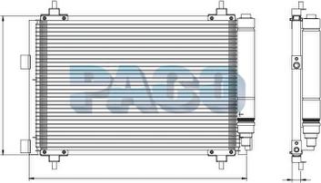 PACO PL5530/RD - Конденсатор, кондиціонер autozip.com.ua
