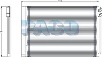 PACO PL5538 - Конденсатор, кондиціонер autozip.com.ua