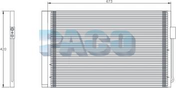 PACO PL5520 - Конденсатор, кондиціонер autozip.com.ua