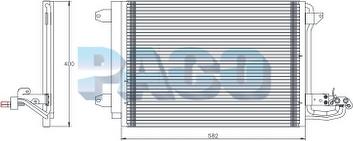 PACO PL5571 - Конденсатор, кондиціонер autozip.com.ua