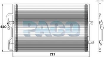 PACO PL5630 - Конденсатор, кондиціонер autozip.com.ua