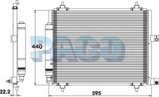 PACO PL5628/RD - Конденсатор, кондиціонер autozip.com.ua