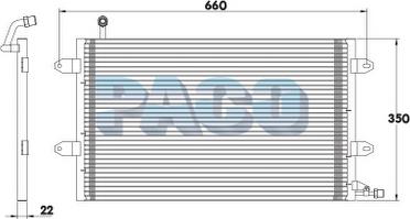 PACO PL5064 - Конденсатор, кондиціонер autozip.com.ua