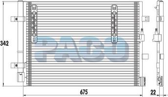 PACO PL5035/RD - Конденсатор, кондиціонер autozip.com.ua