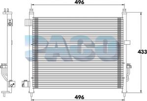 PACO PL5196 - Конденсатор, кондиціонер autozip.com.ua