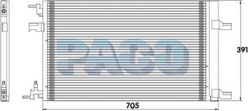PACO PL5152 - Конденсатор, кондиціонер autozip.com.ua
