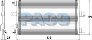 PACO PL5169 - Конденсатор, кондиціонер autozip.com.ua