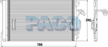 PACO PL5103 - Конденсатор, кондиціонер autozip.com.ua