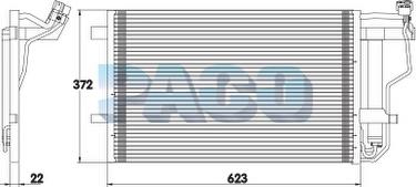 PACO PL5179/RD - Конденсатор, кондиціонер autozip.com.ua