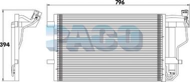 PACO PL5341/RD - Конденсатор, кондиціонер autozip.com.ua