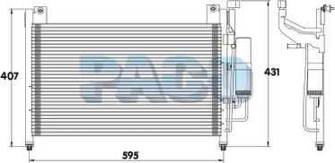 PACO PL5301/RD - Конденсатор, кондиціонер autozip.com.ua