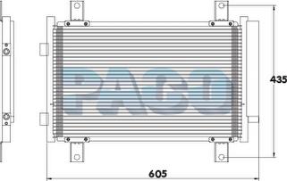 PACO PL5303 - Конденсатор, кондиціонер autozip.com.ua