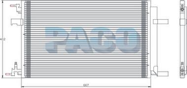 PACO PL5374 - Конденсатор, кондиціонер autozip.com.ua
