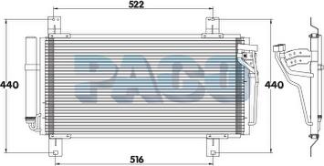PACO PL5269/RD - Конденсатор, кондиціонер autozip.com.ua
